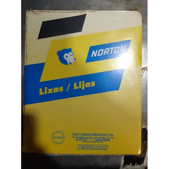 Lija Grano 500 Marca Norton Caja De 50