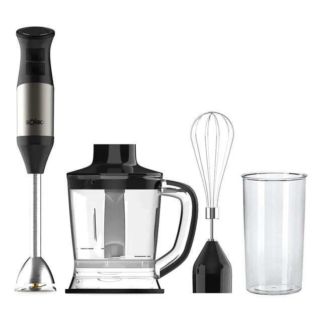 Kit De Batidora De Mano De Acero Inoxidable Solac 1000w*,