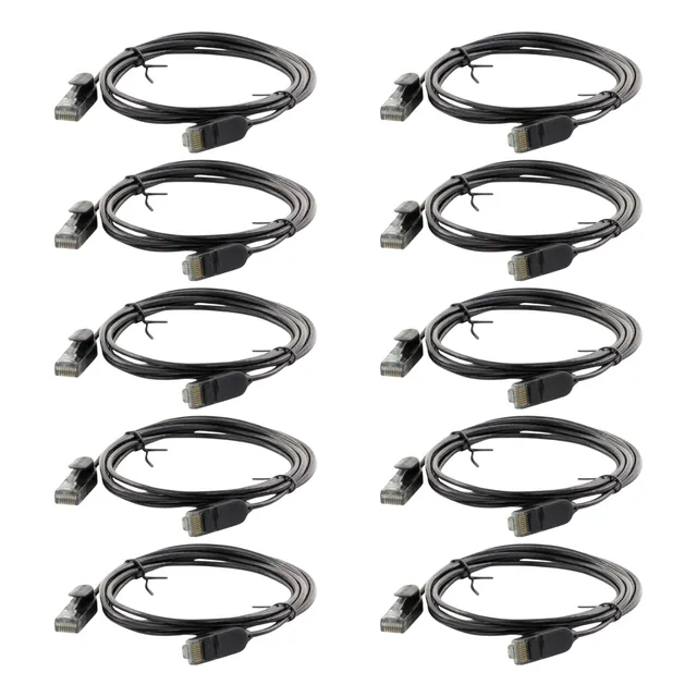 10 Cables De Red Ugreen Cat6a Utp Ultra Delgado 2m 70334