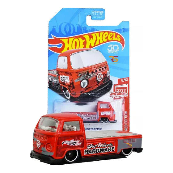 Hot Wheels Volkswagen T2 Kombi Pickup Red Edition Vermelha