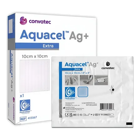 Aquacel Ag+ Extra 10x10cm (unidade) - Convatec