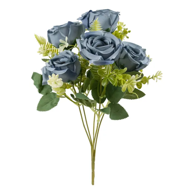 Ramo De Rosas Flores Artificiales 30cm Calidad Premium