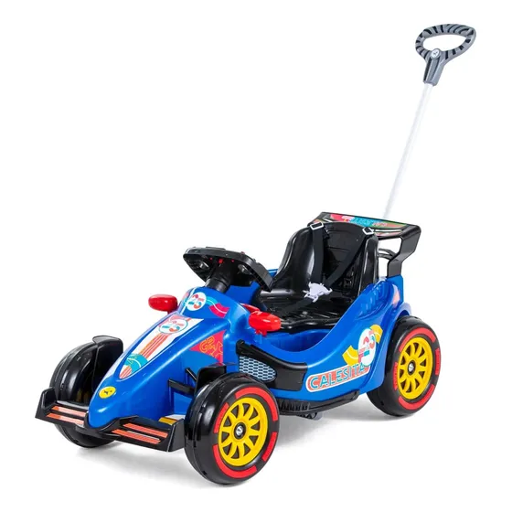 Carrinho Infantil 2 Em 1 Calesita F25 Ref.1081 Azul