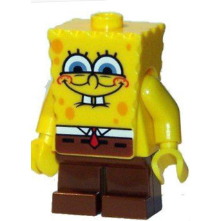 Minifigura Lego De Bob Esponja (entrecerrar Los Ojos) 100% A Minifigura Lego De Bob Esponja (entrecerrar Los Ojos) 100% A