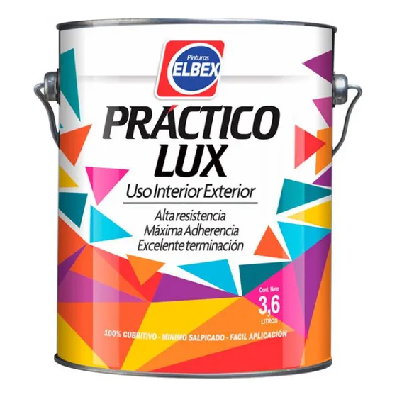 Esmalte Practico Lux Brillante 0,9l Elbex Color Gris