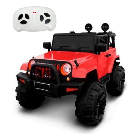 Mini Jipe Elétrico Infantil Criança Com Controle Remoto Carro Vermelho Bw028vm Mini Jipe Elétrico Infantil Criança Com Controle Remoto Carro Vermelho Bw028vm