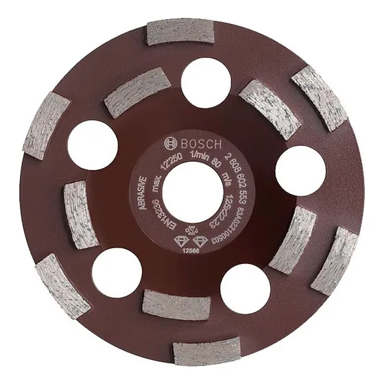 Vaso Diaman.125 Dbl.row Concret/abras. Color Gris oscuro