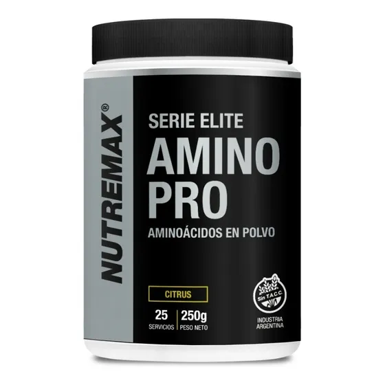 Suplemento En Polvo Amino Pro Nutremax Aminoácidos Sabor Citrus
