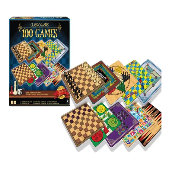 Juego De Mesa Set De Colección 100 Juegos Clásicos