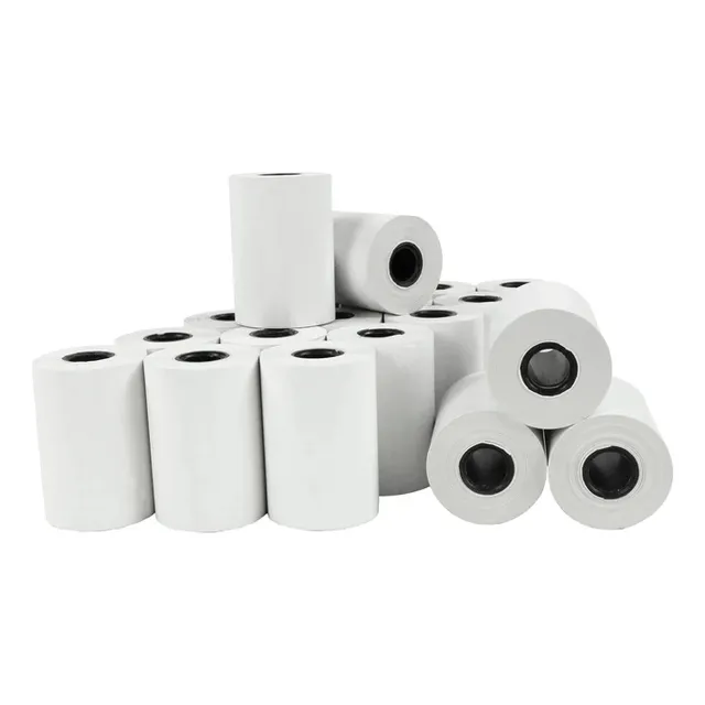 20 Rollos De  Papel Térmico 57x50 Para Impresora 57mm B D V