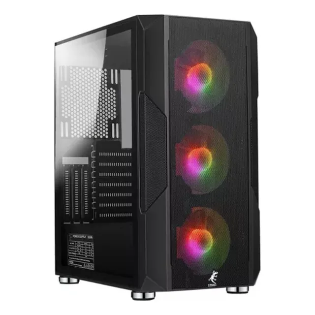 Case Gamer Strig Komodo Eatx 3 Fan Rgb + Controlador