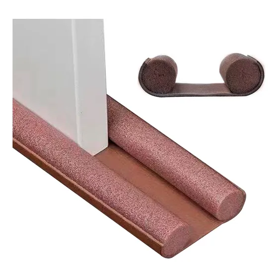 Zocalo Doble Gadnic Burlete Para Puerta Universal Color Marrón