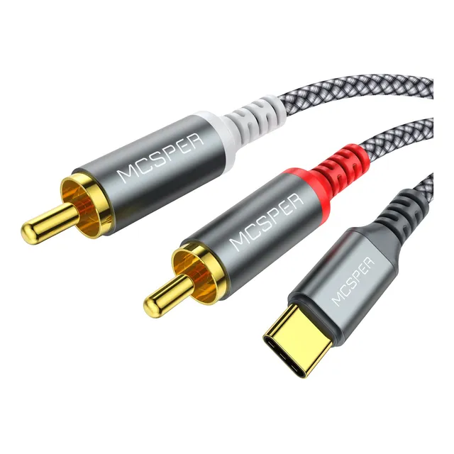 Cable Usb Tipo C A Rca. Para Smartphone. Salida De Audio