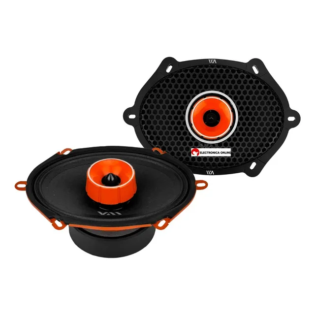 Par De Medios Rangos 5x7 Con Driver War Audio Rocket 240w