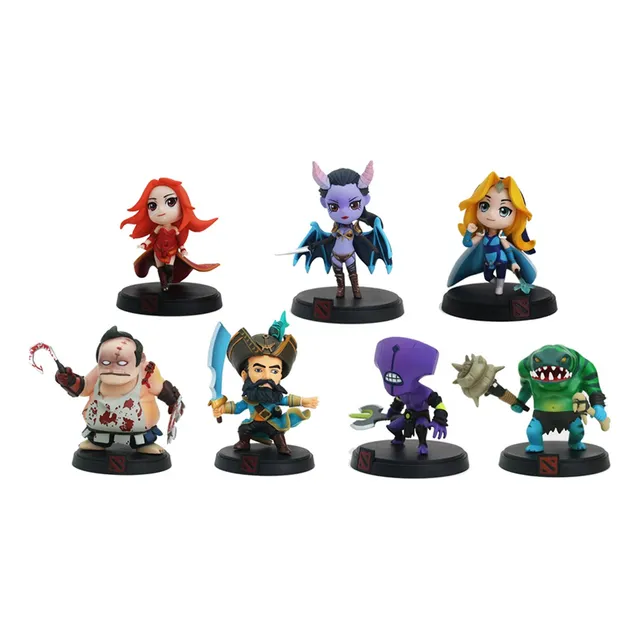 Figura Muñecos Set 7 Juguete Colección Juego Dota 2 Warcraft