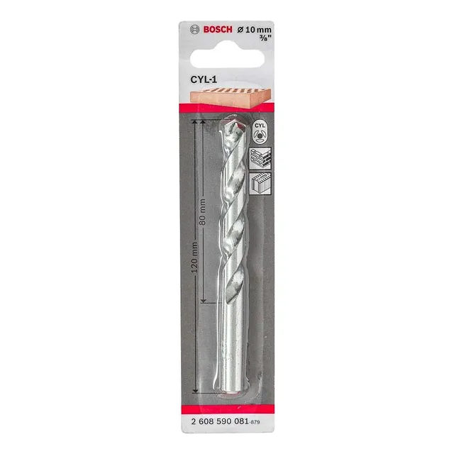 Broca para concreto Bosch Cyl-1 Ø10x80x120mm