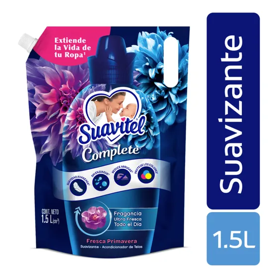 Suavizante Suavitel Complete Fresca Primavera Doypack 1.5l