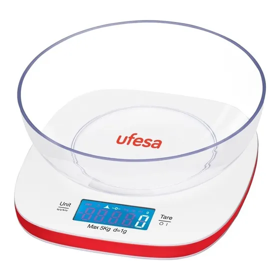 Balanza De Cocina Ufesa Bc1450 Hasta 5kg Con Bowl Fama