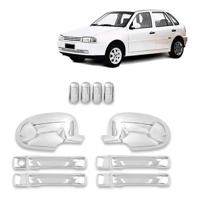 Kit Cromado Maçanetas Retrovisores Volkswagen Gol G2 95 A 99