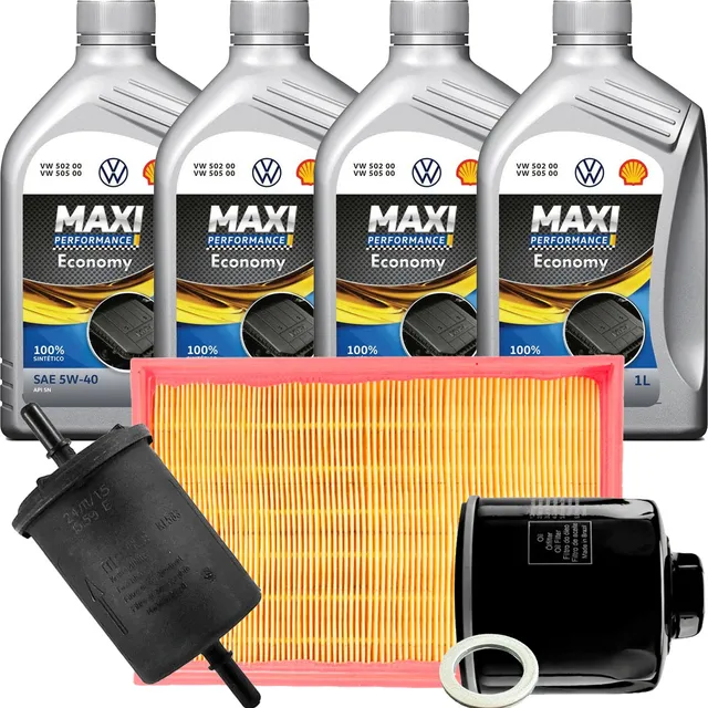 Troca De Óleo Completa Vw Maxi 5w40 Gol Voyage 1.0 Ea111 G5
