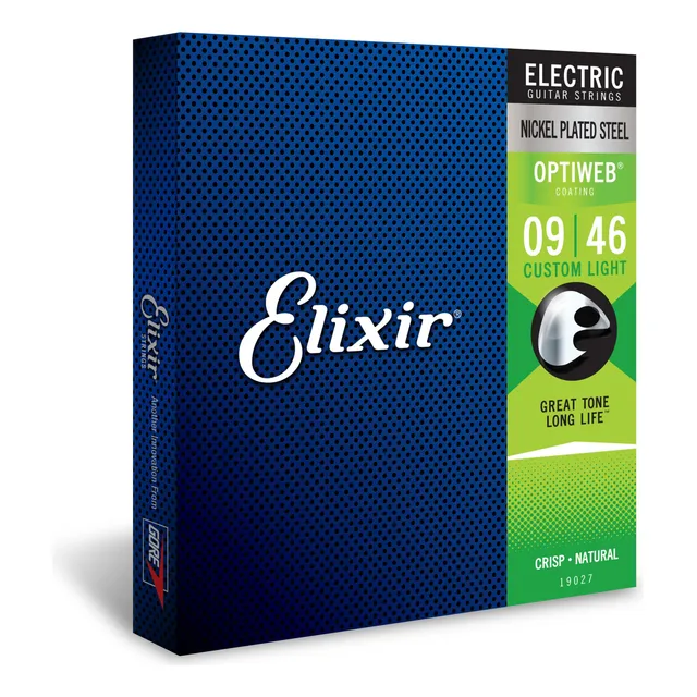 Cuerdas Y Guitarra Eléctrica Elixir 19027, Luz Personalizada