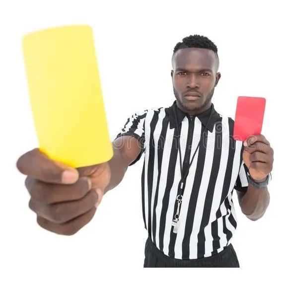 Tarjetas Arbitros Marca Jogger Amarilla/roja Tarjeta Arbitro