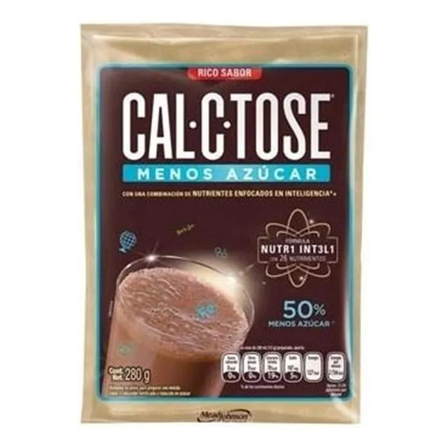 Bebida En Polvo Cal-c-tose Chocolate Menos Azúcar 280 Gr