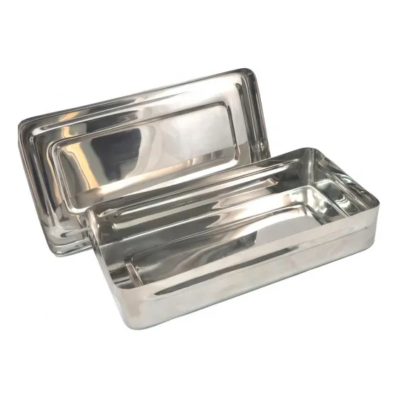 Caja De Acero Inoxidable Grande Alta Calidad