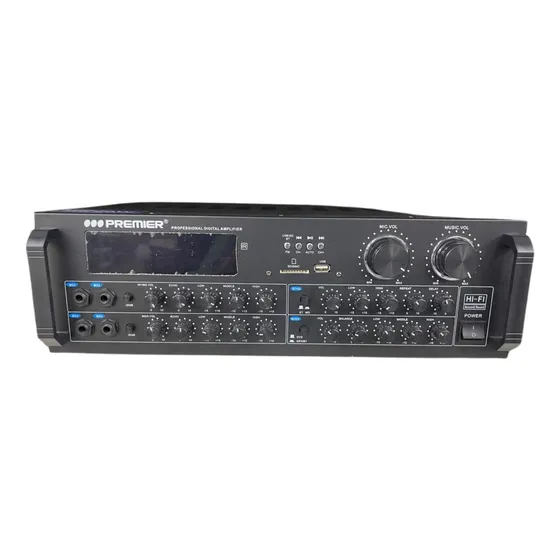 Amplificador De Alta Potencia  10000w 4 Entradas Micrófono