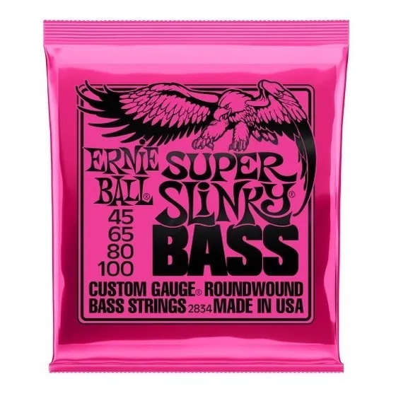 Ernie Ball 2834 Cuerdas Bajo Electrico Super Slinky 45-100