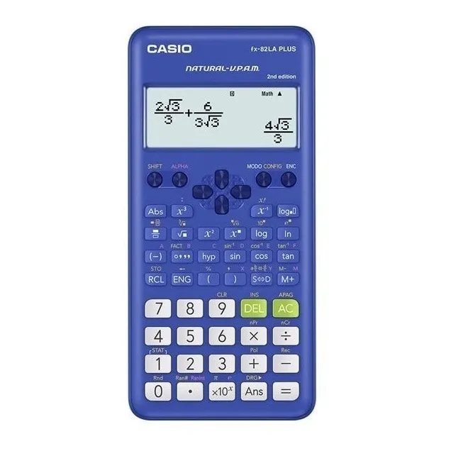 Calculadora científica Casio FX-82LA Plus -2 color azul