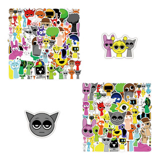 Pegatinas Incredibox Sprunki De Pvc Contra Agua Calcomanías Pegatinas Incredibox Sprunki De Pvc Contra Agua Calcomanías