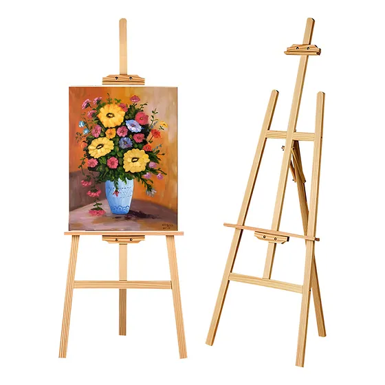 Atril De Pintor Caballete En Madera Arte Pintura Oleo Cuadro