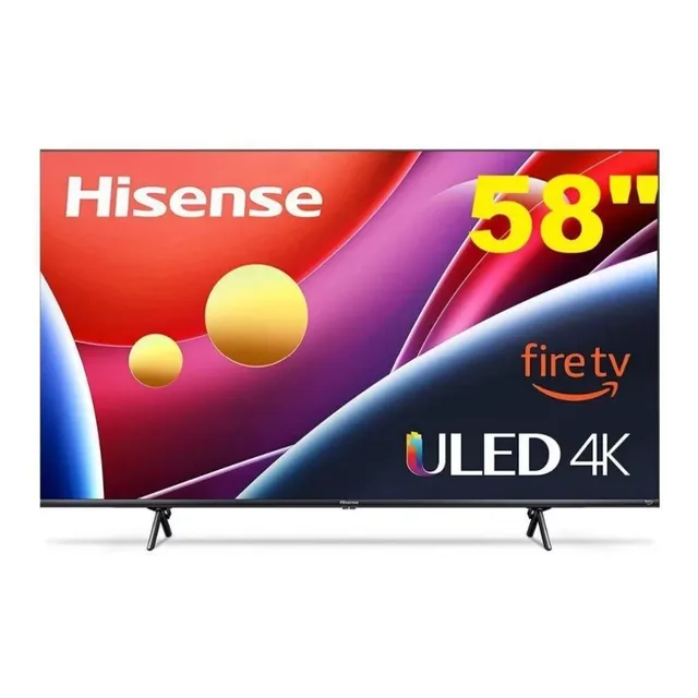 Smart TV de 58" Hisense U6 Series 58U6HF con pantalla LCD 4K