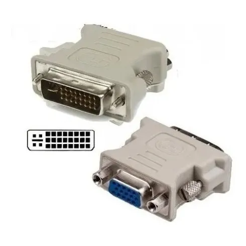 Adaptador Convertidor Dvi 24+5 Pines Macho A Vga Hembra 15 