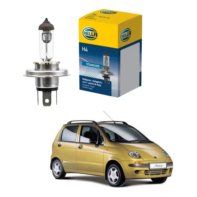 Ampolleta Luz Baja Halógena Para Daewoo Matiz 1999-2003