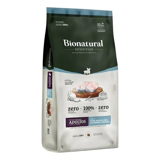 Ração Seca Special Dog Bionatural Sensitive Cão Adulto Pequeno Peixe Branco 10kg
