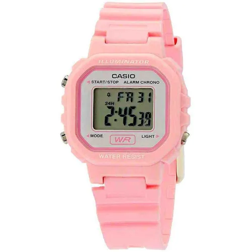 Relogio Casio Feminino Digital Rosa Pequeno La-20wh-4a1df-sc Fundo Vide Foto