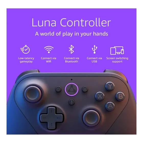 Control Gamepad Inalambrico Amazon Luna Oficial