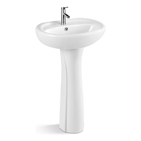 Lavamanos Y Pedestal De Loza 51x40x87 Cms Dechaus Acb7212