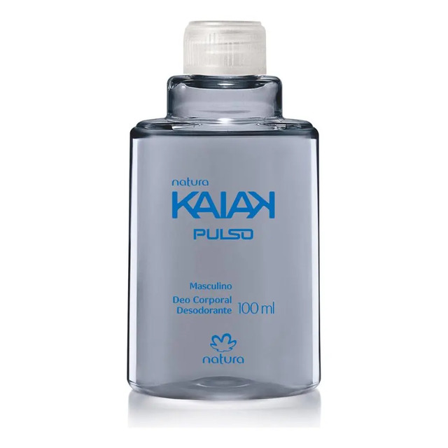 Embalagem refil do desodorante corporal Natura Kaiak Pulso de 100ml em fundo branco