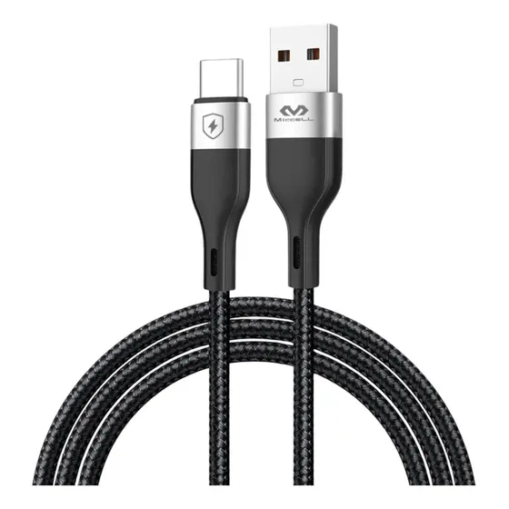 Miccell Cable Reforzado Usb A Tipo C , 1.2 Metros 3a