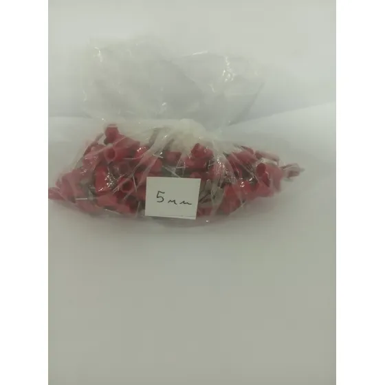 Terminal Rojo Tipo Horquilla Para Cable 18 Y 20 5mm