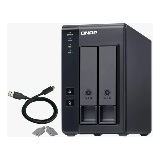 Servidor Das Qnap Usb 3.2 2 Bahías, Tr-002-ust