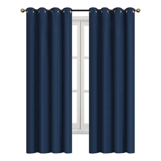 Cortina Blackout En 2 Paneles 280x220cm Premium Quality! Color Marino Premium