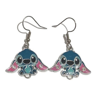 Aretes De Stitch Y Angel De Acero Inoxidable Aretes De Stitch Y Angel De Acero Inoxidable