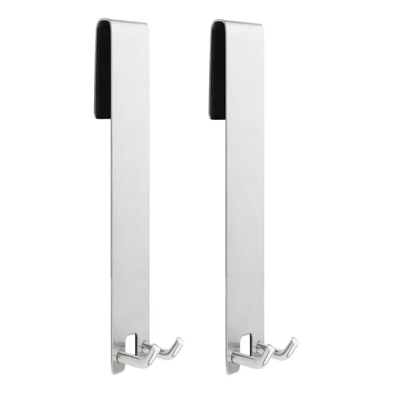 Boshan 2 Gancho Largo Acero Inoxidable Detra Puerta Simple