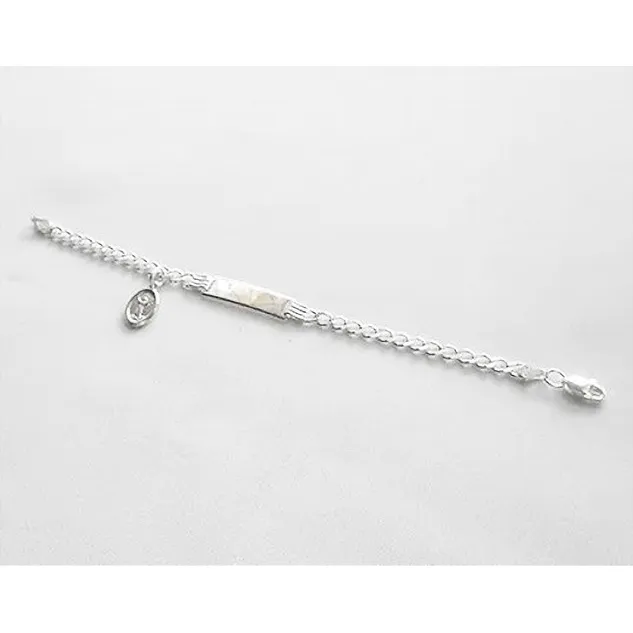 Esclava Pulsera + Medalla Del Divino Niño Plata 925