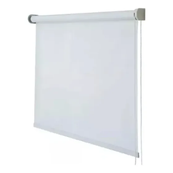 Cortina Roller Blackout 120x120 Cm Premium Oscuridad Total Aislante Térmico Acústico Ahorro Energía Dormitorio Living Cocina Comedor Divisor Ambientes Blanco Engomado Fullexpress