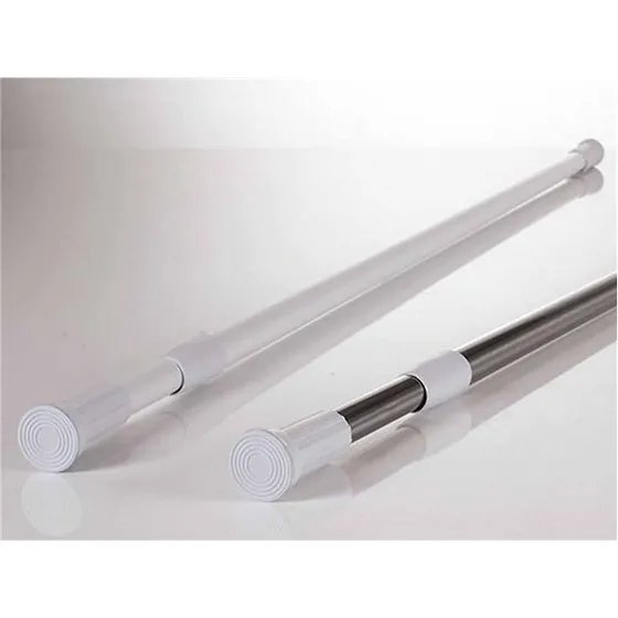 3 Tubo Extensible Para Cortinas De Baño 110 - 200cm Aluminio